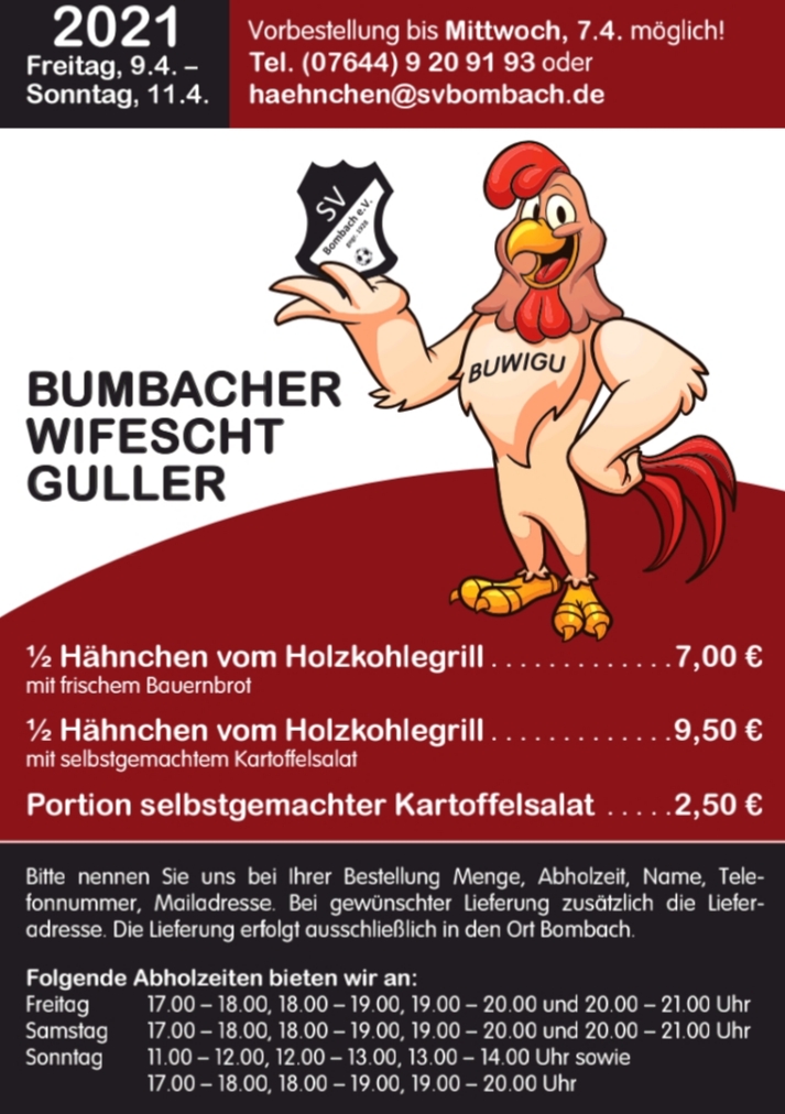 Bombacher Wifescht Guller Flyer